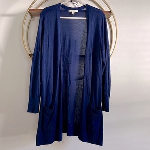 100% Merino Wool Cardigan 2X (But I’m a small and I wear it!) Royal Navy Blue